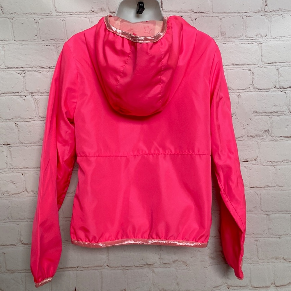 Hot Pink Joe Boxer Nylon Hooded Windbreaker - Picture 3 of 7